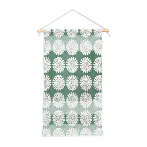 Colour Poems Daisy Pattern XXXIV Green Wall Hanging Portrait