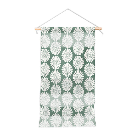 Colour Poems Daisy Pattern XXXIV Green Wall Hanging Portrait