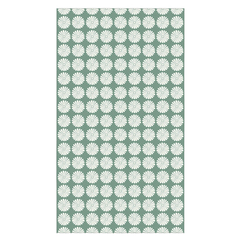 Colour Poems Daisy Pattern XXXIV Green Tablecloth