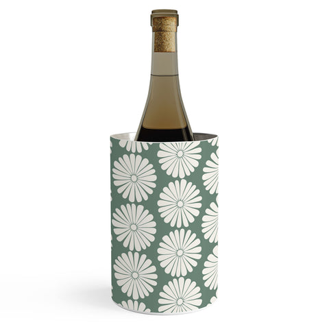 Colour Poems Daisy Pattern XXXIV Green Wine Chiller