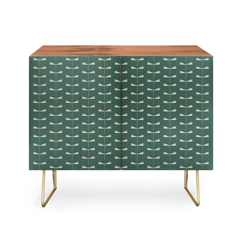 Colour Poems Dragonfly Minimalism Green Credenza