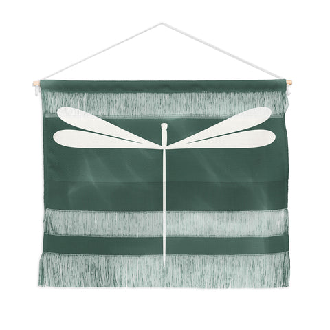 Colour Poems Dragonfly Minimalism Green Wall Hanging Landscape