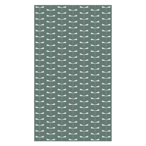 Colour Poems Dragonfly Minimalism Green Tablecloth