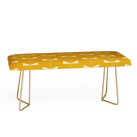 Colour Poems Dragonfly Minimalism Yellow Bench