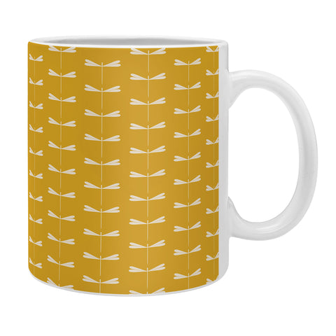 Colour Poems Dragonfly Minimalism Yellow Coffee Mug