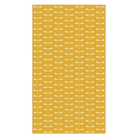 Colour Poems Dragonfly Minimalism Yellow Tablecloth