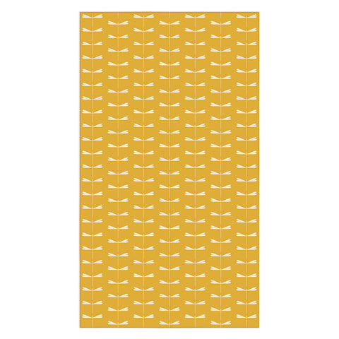 Colour Poems Dragonfly Minimalism Yellow Tablecloth