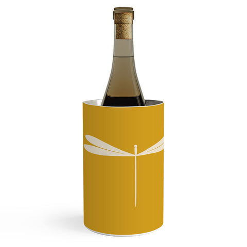 Colour Poems Dragonfly Minimalism Yellow Wine Chiller