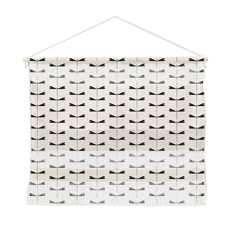 Colour Poems Dragonfly Pattern Black White Wall Hanging Landscape