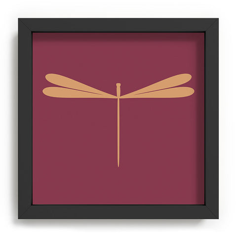 Colour Poems Dragonfly Pattern Mauve Recessed Framing Square