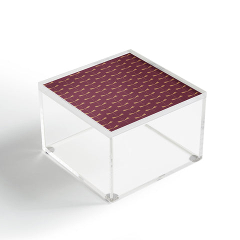 Colour Poems Dragonfly Pattern Mauve Acrylic Box