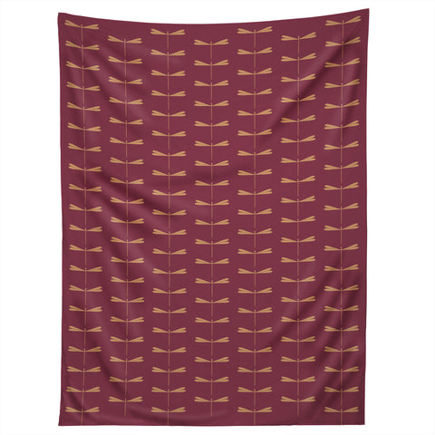 Colour Poems Dragonfly Pattern Mauve Tapestry