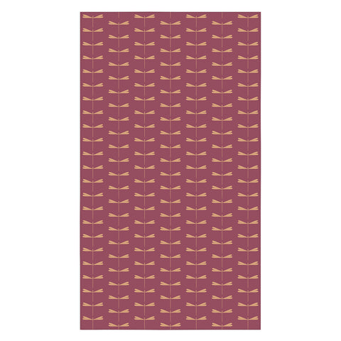 Colour Poems Dragonfly Pattern Mauve Tablecloth
