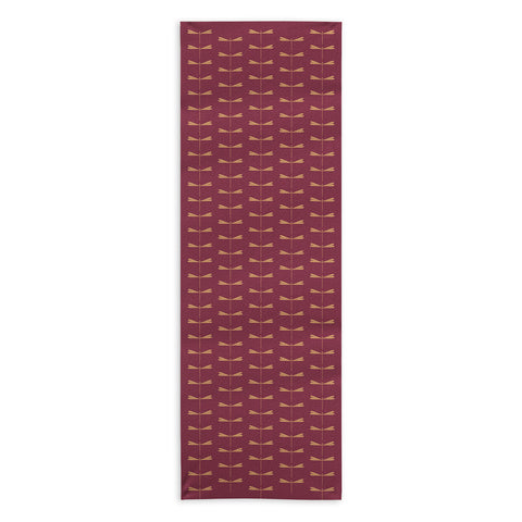 Colour Poems Dragonfly Pattern Mauve Yoga Towel