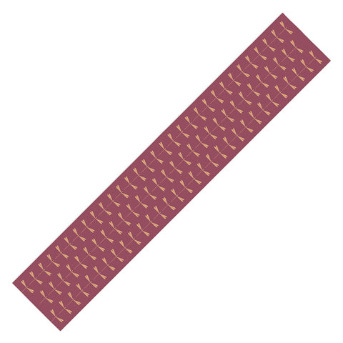 Colour Poems Dragonfly Pattern Mauve Table Runner