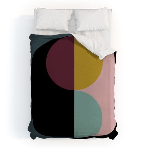 Colour Poems Geometric Circles Abstract Duvet Cover