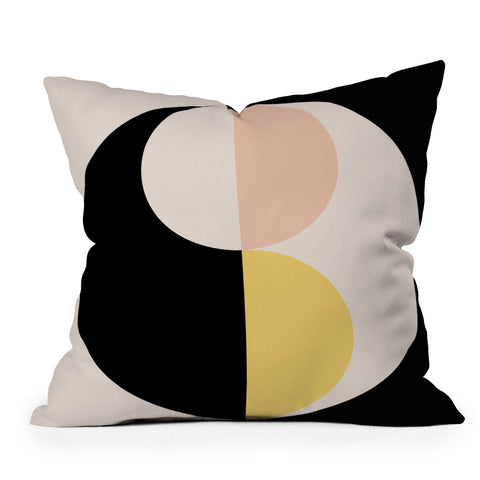 Colour Poems Geometric Circles Abstract II Outdoor Throw Pillow