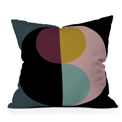 Colour Poems Geometric Circles Abstract Outdoor Throw Pillow