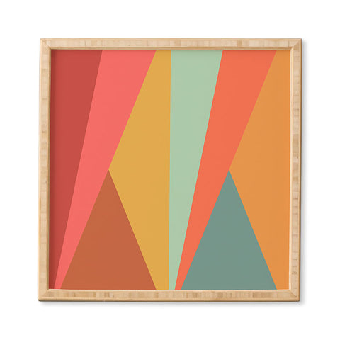 Colour Poems Geometric Triangles Framed Wall Art