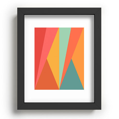 Colour Poems Geometric Triangles Recessed Framing Rectangle