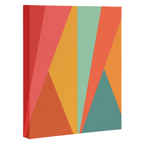 Colour Poems Geometric Triangles Art Canvas