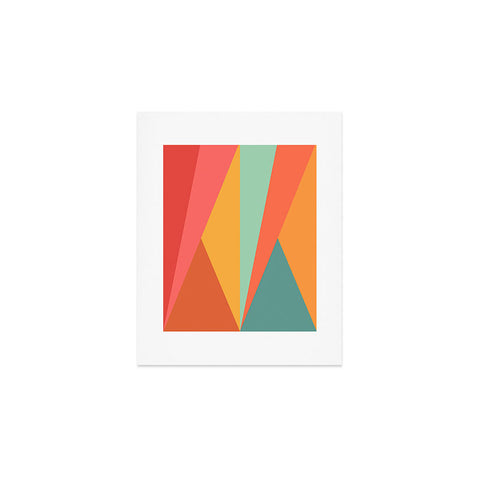 Colour Poems Geometric Triangles Art Print