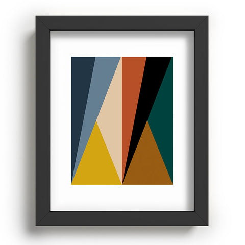 Colour Poems Geometric Triangles Bold Recessed Framing Rectangle