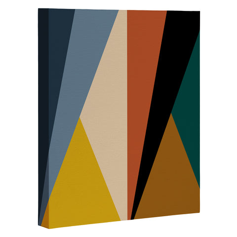 Colour Poems Geometric Triangles Bold Art Canvas