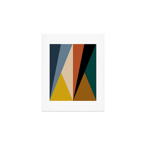 Colour Poems Geometric Triangles Bold Art Print