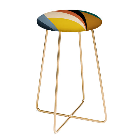 Colour Poems Geometric Triangles Bold Counter Stool
