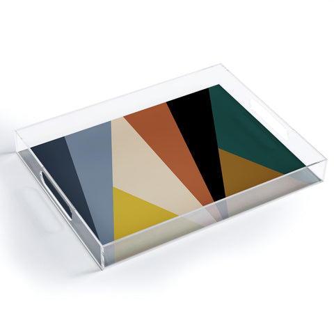 Colour Poems Geometric Triangles Bold Acrylic Tray
