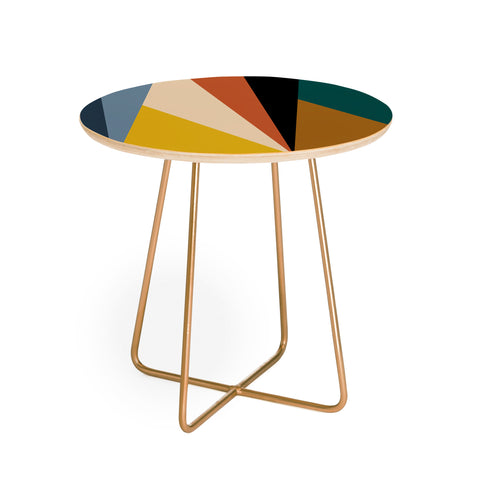Colour Poems Geometric Triangles Bold Round Side Table
