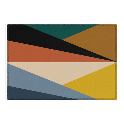 Colour Poems Geometric Triangles Bold Outdoor Rug