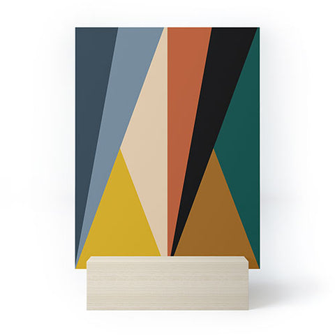 Colour Poems Geometric Triangles Bold Mini Art Print