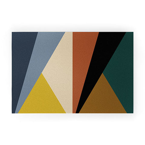 Colour Poems Geometric Triangles Bold Welcome Mat