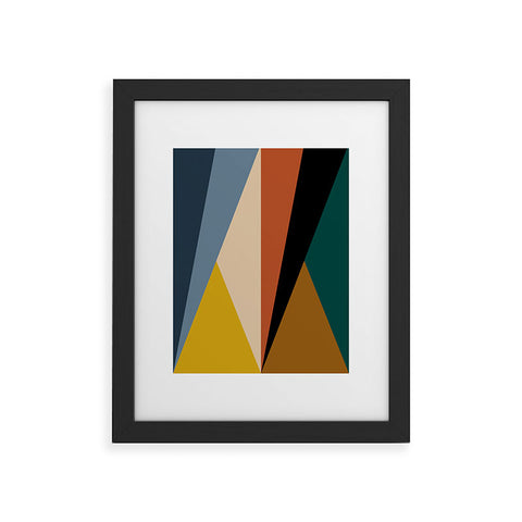 Colour Poems Geometric Triangles Bold Framed Art Print