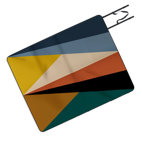 Colour Poems Geometric Triangles Bold Picnic Blanket