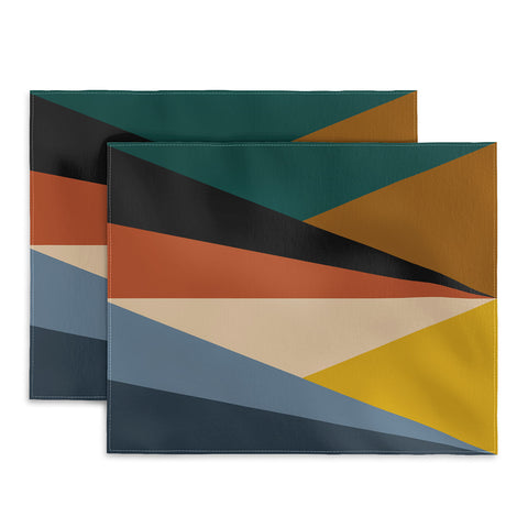 Colour Poems Geometric Triangles Bold Placemat