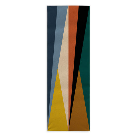Colour Poems Geometric Triangles Bold Yoga Towel