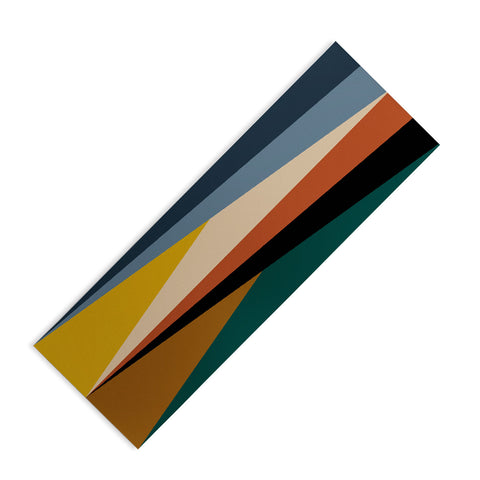 Colour Poems Geometric Triangles Bold Yoga Mat