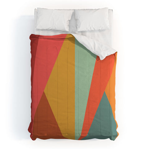 Colour Poems Geometric Triangles Comforter