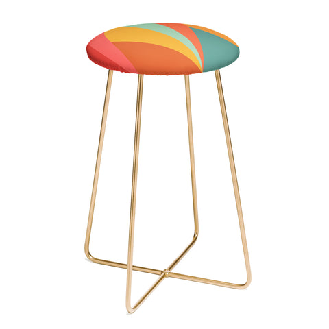 Colour Poems Geometric Triangles Counter Stool
