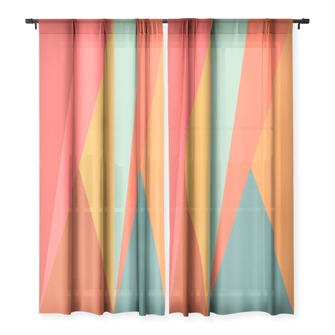 Colour Poems Geometric Triangles Sheer Non Repeat