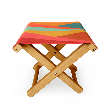 Colour Poems Geometric Triangles Folding Stool