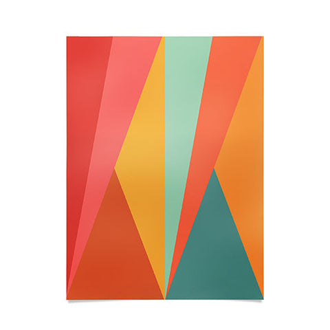 Colour Poems Geometric Triangles Poster