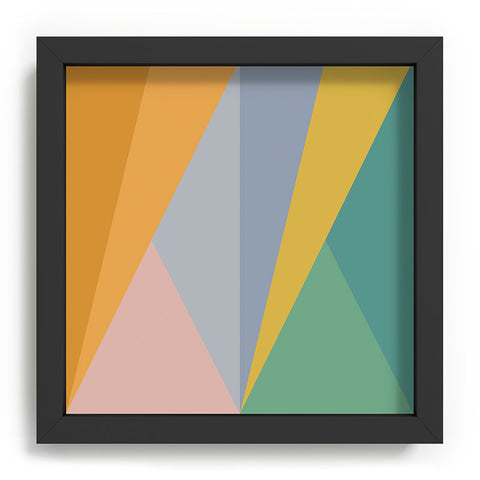 Colour Poems Geometric Triangles Rainbow Recessed Framing Square