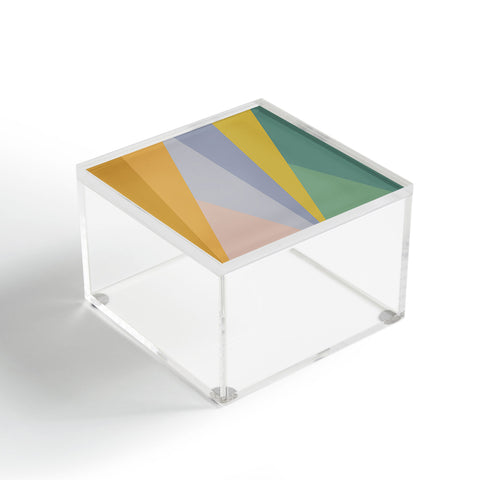Colour Poems Geometric Triangles Rainbow Acrylic Box