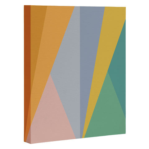 Colour Poems Geometric Triangles Rainbow Art Canvas