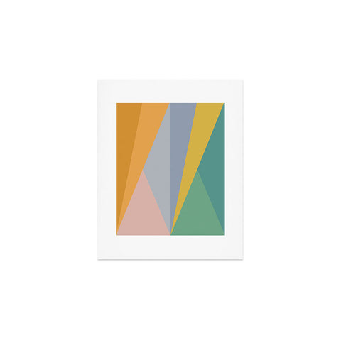 Colour Poems Geometric Triangles Rainbow Art Print
