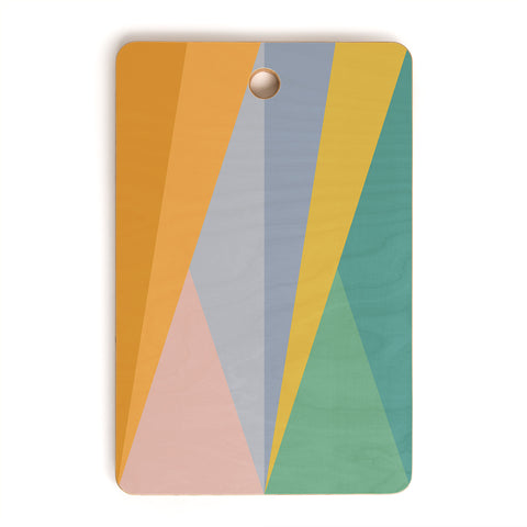 Colour Poems Geometric Triangles Rainbow Cutting Board Rectangle